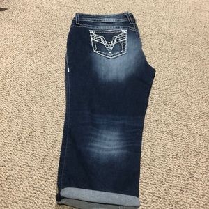 Cropped jeans size 18